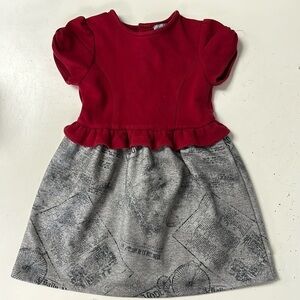 Tutto Piccolo Newspaper Print Ruffle Dress 4